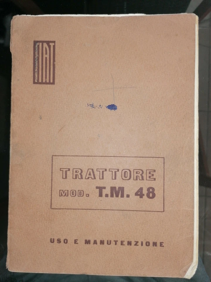 LIBRETTO USO MANUTENZIONE FIAT TM 48 TRATTORE D'ARTIGLIERIA 1951 - Immagine 1 di 4