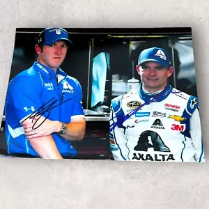 Jeff Gordon Alan Gustafson AXALTA NASCAR HALL OF FAMER autographed 8x10 photo - Picture 1 of 3