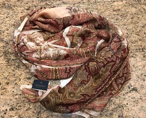 Brooks Brothers Paisley Silk Shawl/Scarf - Picture 1 of 6