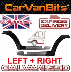PANEL DE REPARACIÓN DE ARCO DE RUEDA PUERTA DELANTERA PARA FORD TRANSIT MK4 MK5 91-00 UMBRAL - Imagen 1 de 24