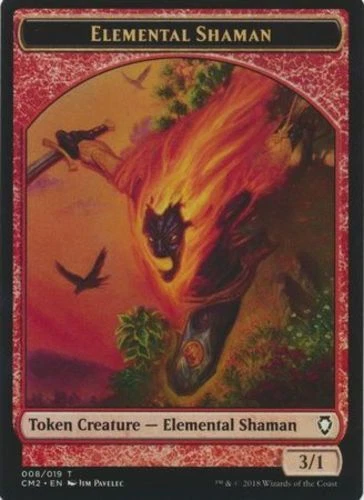 Elemental Shaman Token ~ Lightly Played Commander Anthology Volume II MTG Magic  - Image 1 of 1