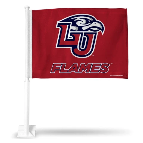 Liberty University Flames 11X14 Window Mount 2-Sided Car Flag Cover