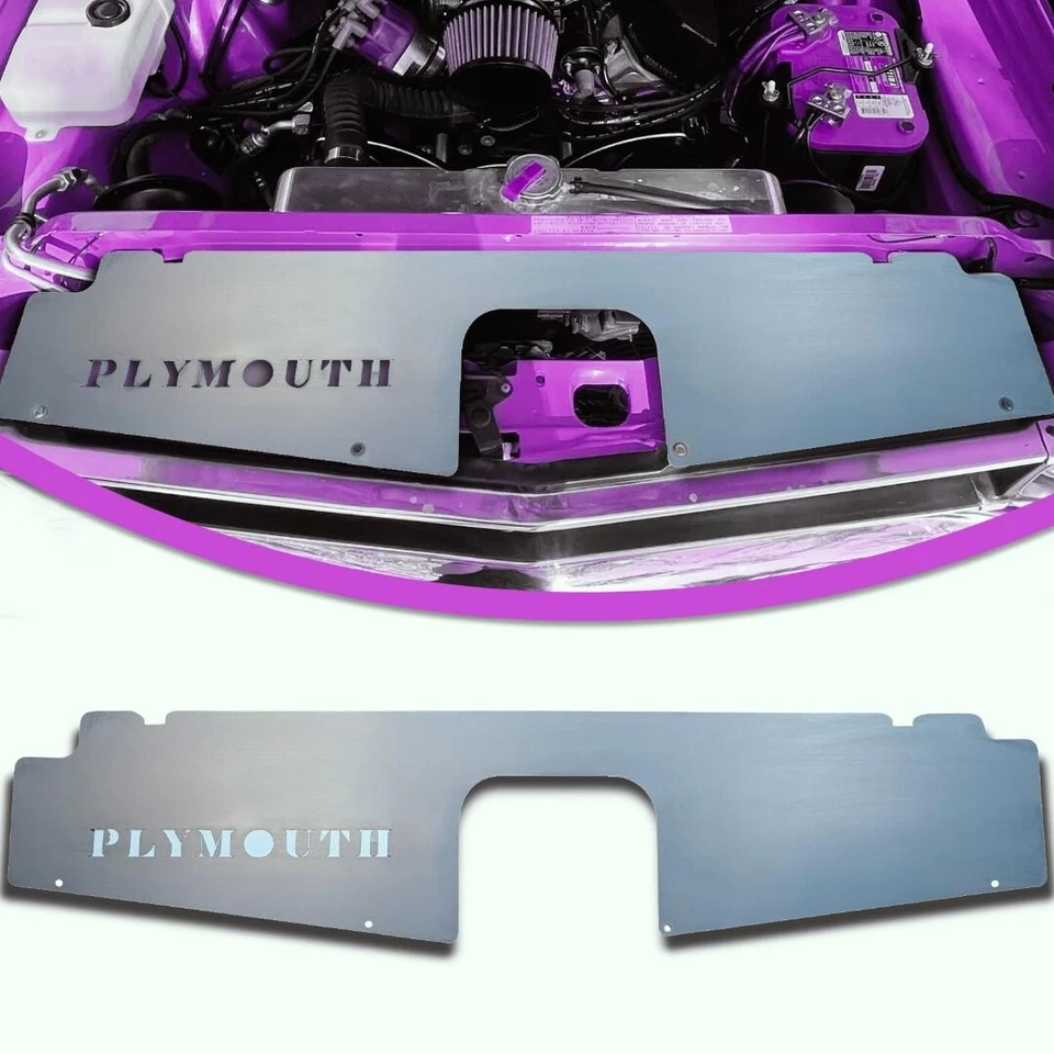 Radiator Support Show Panel W/ Plymouth Cutout Fits 1969 Road Runner Belvedere - Image 1 of 1