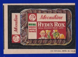 MOONSHINE HYDE'S ROX 1973 TOPPS WACKY PACKAGES series 3 VG-EX (OC) - Picture 1 of 2