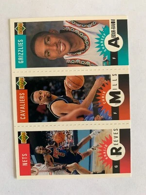 1996-97 Collector's Choice Mini-Cards Shareef Abdur-Rahim, Chris Mills, K Reeves - Image 1 of 2
