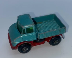 Lesney Matchbox Superfast No49 Unimog Turquoise & Green Glass - Picture 1 of 8