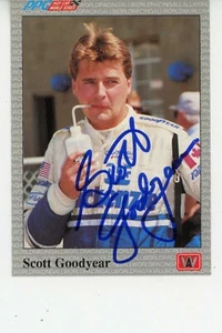 NASCAR Great Scott Goodyear y su autógrafo en tarjeta coleccionable NASCAR - Imagen 1 de 1