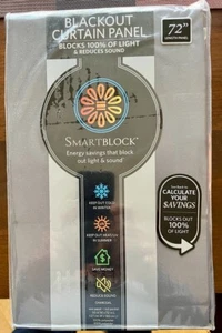 Smart Block Anthrazit Verdunkelungsvorhang Panel 50" x 72" L - Bild 1 von 2