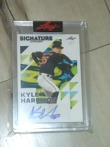 2023 Leaf Signature Series 1/1 Kyle Harrison #BA-KH1 Auto Boston Red Sox - Bild 1 von 2
