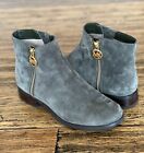 Michael Michael Kors Lainey Flat Bootie Ivy Size 6 Green Leather Suede
