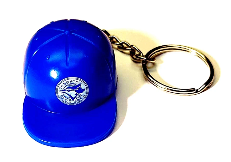TORONTO BLUE JAYS MLB KEYCHAIN PULL CAP HAT 2" LONG PLASTIC LICENSED BASEBALL - Image 1 of 1