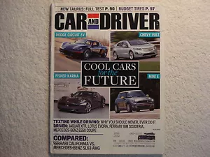 Auto und Fahrer August 2009 Jaguar XFR,Ford Taurus,Lotus,BMW,Mercedes,Lexus,Dodge - Bild 1 von 1