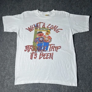 Vtg 1990s Grateful Dead Bert And Ernie Weed Parody T-shirt Mens L Band Tee 90s - Picture 1 of 7