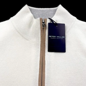 Peter Millar Crown Crafted Artisan Kaschmir Flex Viertel-Reißverschluss Pullover 2XL $ 695 - Bild 1 von 8