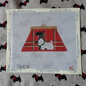 Portamonete in tela con ago Scottie Dog KCN HP decorazione natalizia - Foto 1 di 1