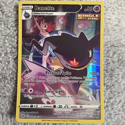 Banette TG07/TG30 Lost Origin Trainer Gallery NM Ultra Rare Pokemon Card - Image 1 of 4