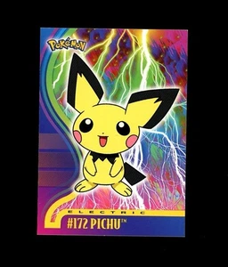 2001 Topps POKEMON TV ANIMATION JOHTO #172 PICHU! SEE - Picture 1 of 1