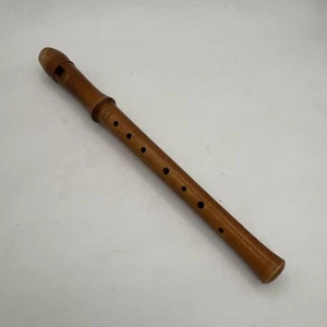 Vintage Oebra Schulflote Made in Germany School Flute Recorder Wood Soprano - Picture 1 of 6