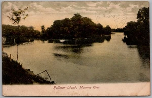 Postkarte Maumee River Ohio 1907 Huffman Island-Galbraith Island-Legion Island Kn - Bild 1 von 2