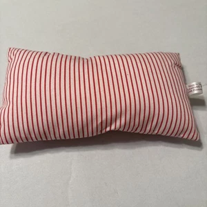 Almohada Pleasant Company Molly Bed a rayas rojas etiquetada 1990 - Imagen 1 de 5