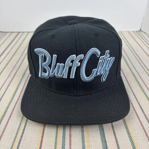 Memphis Grizzlies Hat Cap Snap Back Script NBA Basketball Bluff City Mens - Picture 1 of 11