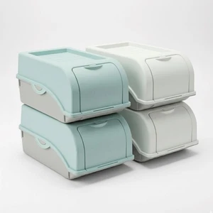 4er Set Gemüsebox 3,5l Mit Deckel Aufbewahrungsbox Kartoffel Zwiebel Gemüse Box - Bild 1 von 7