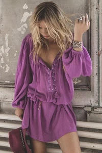 Spell and the Gypsy Orchid Smock Tunic Dress Shirt Medium RARE - Picture 1 of 6