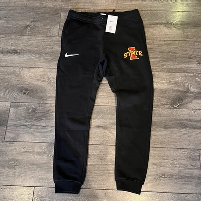 NEW Mens Iowa State Cyclones Nike Club Fleece Joggers Sweatpants Size Small - Image 1 of 4