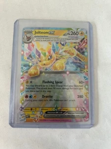 Juego de cartas coleccionables Pokémon Jolteon EX 030/131 Evoluciones prismáticas escarlata y violeta doble raro - Imagen 1 de 1
