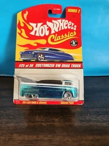 HOT WHEELS CLASSICS SERIES 2 #25 OF 30 CUSTOMIZED VW DRAG TRUCK Special Paint - Picture 1 of 2