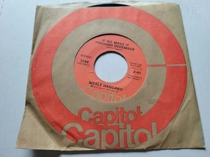MERLE HAGGARD - If We Make It Through December 1973 BAKERSFIELD COUNTRY 7" - Imagen 1 de 2