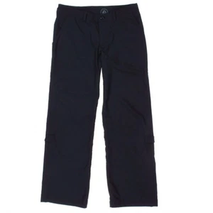 Patagonia Womens Inter-Continental Pants Black Pockets Mid Rise Flat Front 10 - Picture 1 of 12