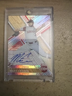 2019 Panini Elite Extra Edition - Matt Cronin #87 Autographs /75 (AU, RC) - Image 1 of 3