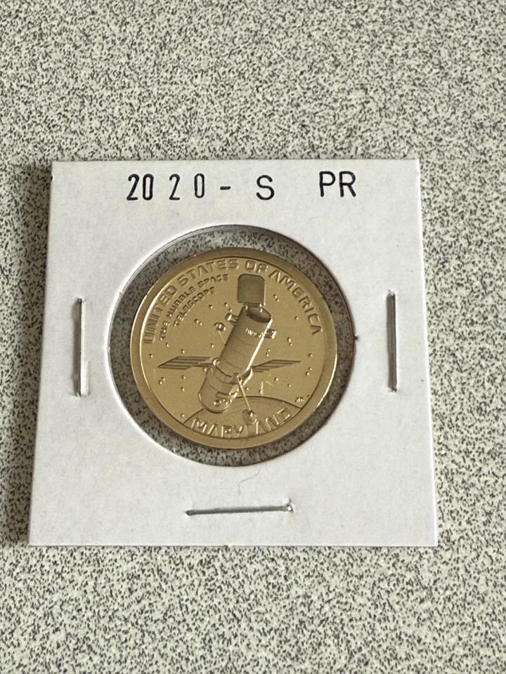 2020 S Proof American Innovation Dollar  Maryland Hubble Telescope - Image 1 of 1