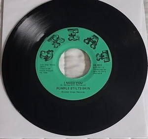 Modern Soul 45 - Rumple-Stilts-Skin - I Need You/I Want To Dance - Great NM - Picture 1 of 3