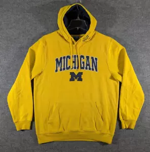 Sudadera con Capucha Michigan Wolverines Letra Maíz Amarillo Azul Grande Coliseo - Imagen 1 de 18