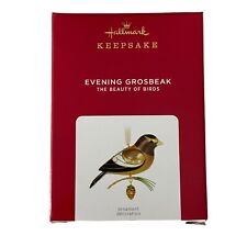2021 Hallmark Evening Grosbeak The Beauty of Birds Keepsake Ornament, New