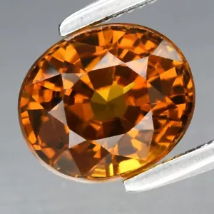 1.64ct 7x6mm VVS Oval Natural Yellow Grossular Garnet Gemstone, Madagascar - Picture 1 of 4