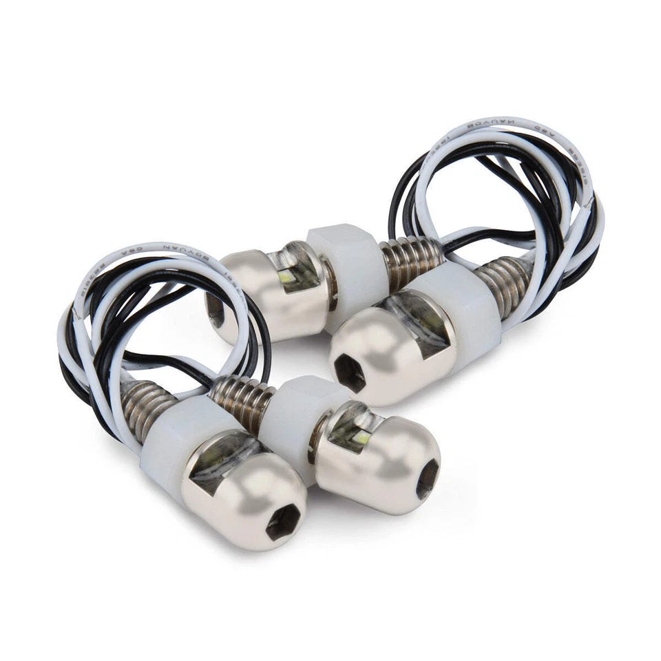 Fits Lite'n Boltz License Plate Bolts Pair White by Design Engineering 30301 - Image 1 of 1