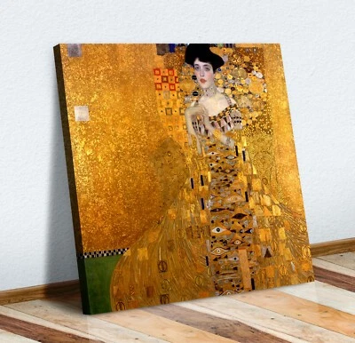 Gustav Klimt Adele Bloch-Bauer I CANVAS WALL ART PICTURE PRINT PAINTING GOLD - Image 1 of 4