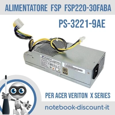 PSU LITEON FSP220-30FABA PS-3221-9AE ACER VERITON X4640G X2640G X4210G X4630G - Immagine 1 di 3