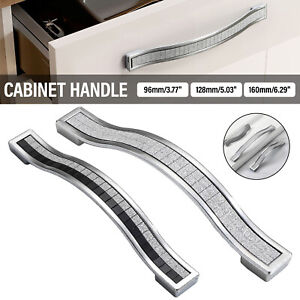 1-50PCS Frosted Aluminum Cabinet Handles Drawer Cupboard Pulls Knobs Hardware