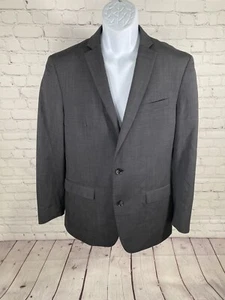Bar III Black 100% Wool Two Button Slim Fit Blazer Jacket Sports Coat Men’s 40R - Picture 1 of 11