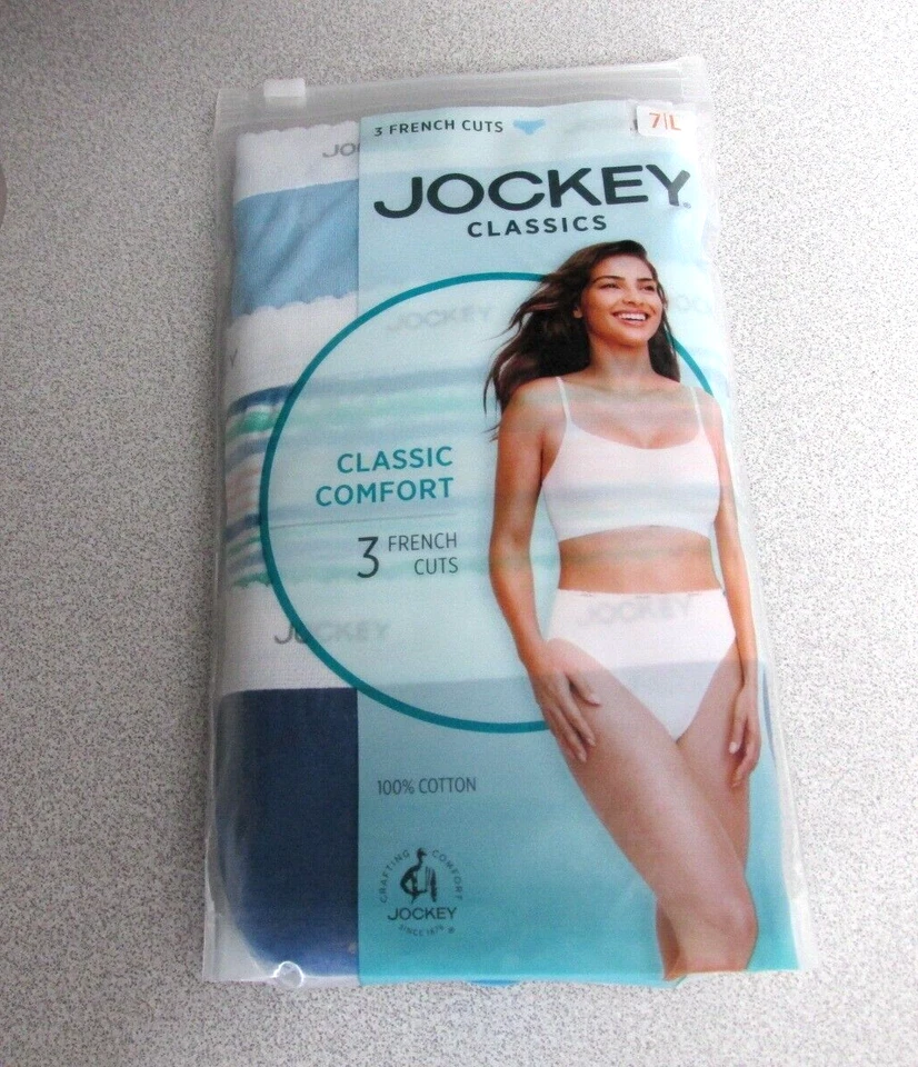 3 WOMENS JOCKEY CLASSICS / ELANCE BREATHE / COMFORT COTTON FRENCH CUT PANTIES - Image 1 of 1