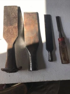 4 Wood Chisels (Mfg. Stamp Not Visible) - Picture 1 of 14