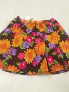 NWT GYMBOREE SUNFLOWER SMILES FLOWER PRINT CORDUROY SKORT GIRLS SZ 4T 4 - Picture 1 of 3