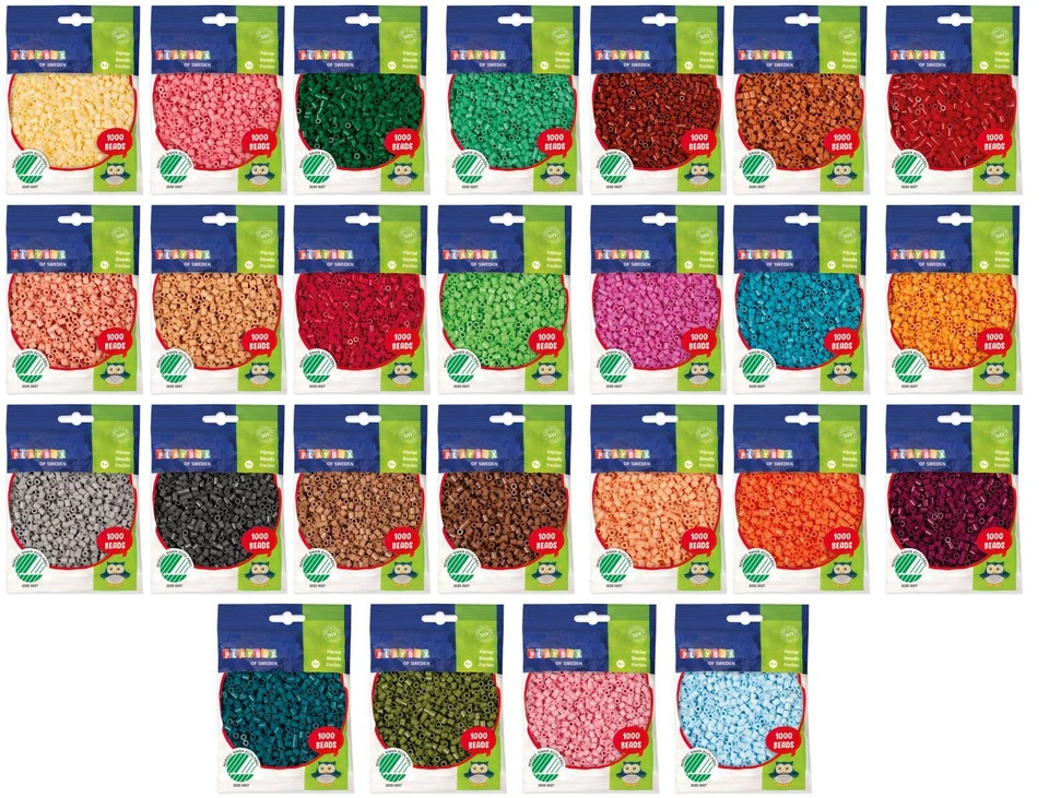 Playbox Bügelperlen 1000 Stück Sonderfarben midi - Bild 1 von 1