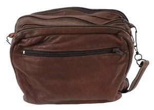 Wandelbare Reisetasche Umhängetasche braun Leder Reisegepäck Schultergurt - Bild 1 von 14