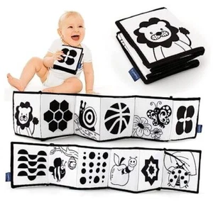 My First Black and White High Contrast Soft Book , Infant Tummy Time Toys, - Picture 1 of 7