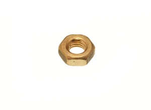 10 X Solid Brass Hex Hexagon Head Full Nuts For Engineering Screws M3 Onestopd - Picture 1 of 1
